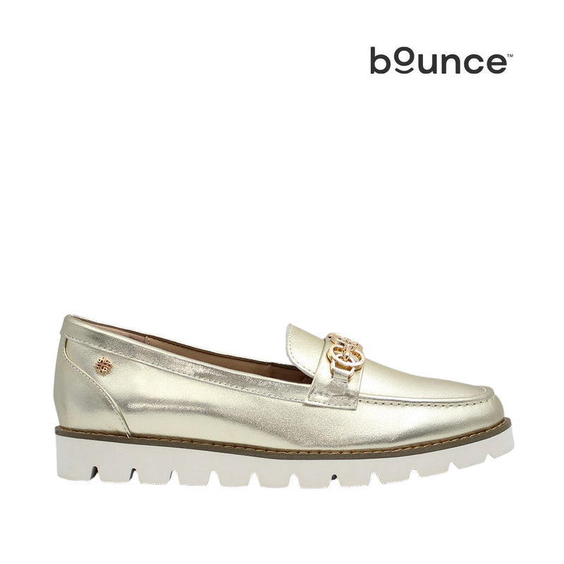 Mocasines Jazlyn 7 para mujer color dorado