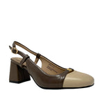 Tacones slingback Margot para mujer color café