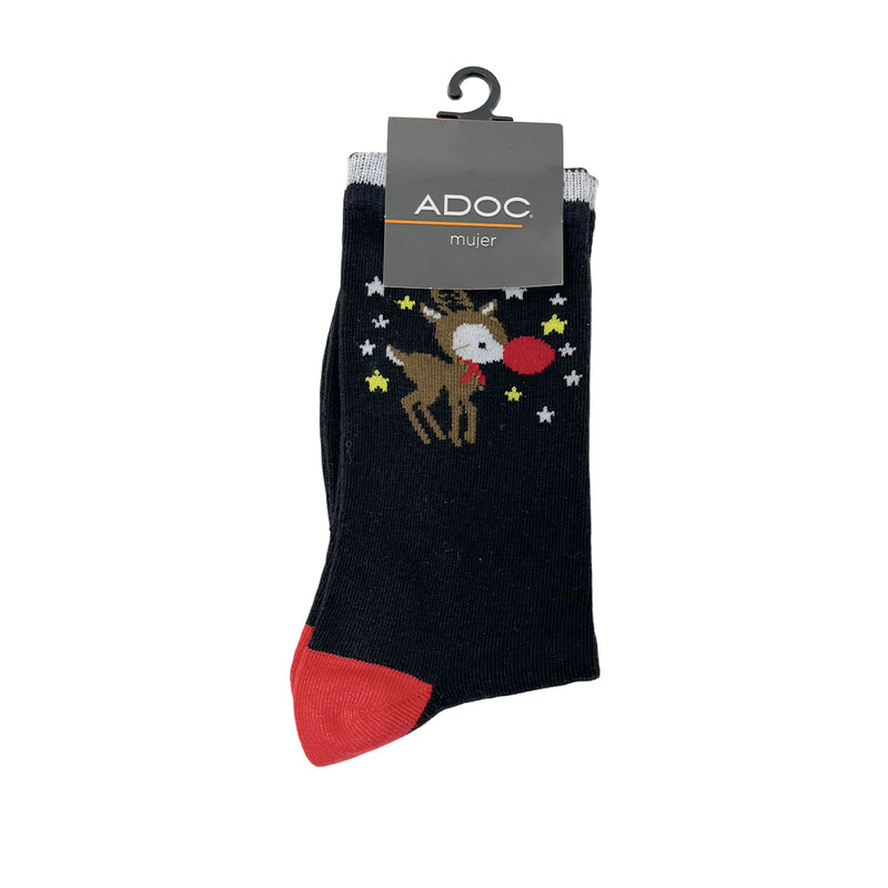 Calcetines Reno para mujer color negro