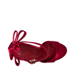 Sandalias de tacón Silvie para mujer color rojo