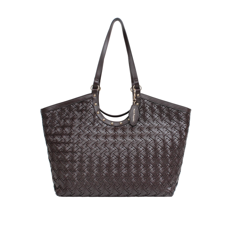 Cartera tote Norah para mujer color café