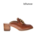 Tacones mules Faby para mujer color tan