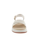 Sandalias flats Annabel para mujer color hueso