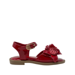 Sandalias flats June para niña color rojo