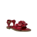 Sandalias flats June para niña color rojo