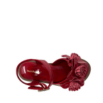 Sandalias flats June para niña color rojo