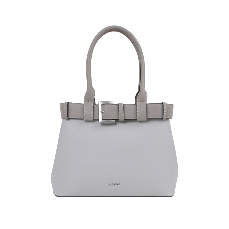 Cartera satchel Kaya para mujer color gris