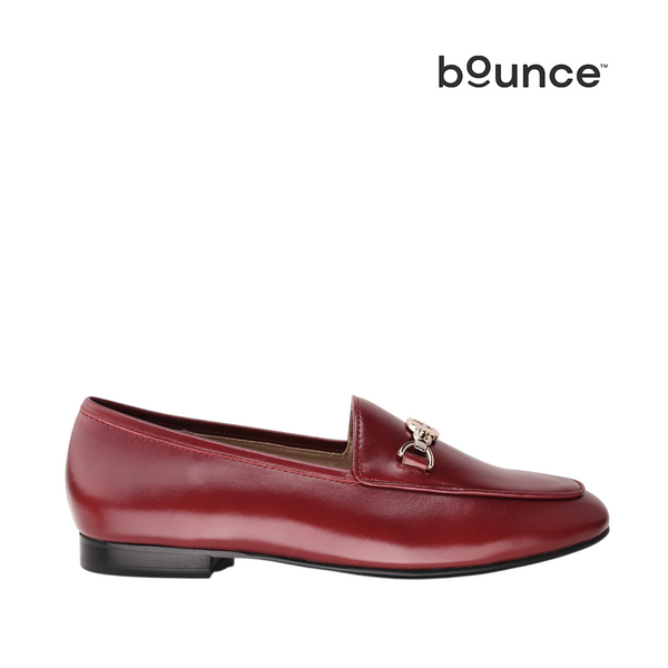 Mocasines Anne para mujer color burgundy