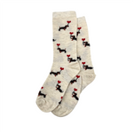 Calcetines Dog Love para mujer color gris
