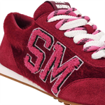 Sneakers Crash Zone para mujer color vino