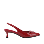 Tacones slingback Izanda para mujer color rojo